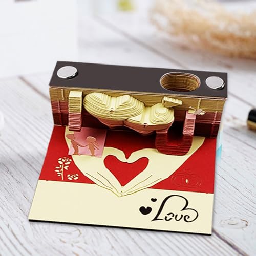 Bloc-notes adhésives 3D calendrier planificateur multi-usages motifs vintage