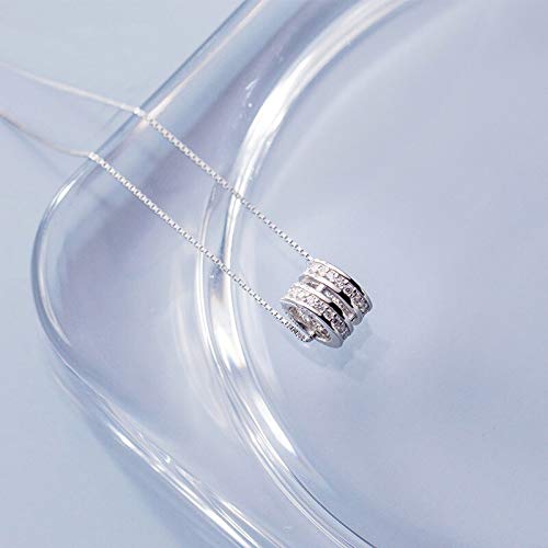 Collier ras du cou en argent 925 pendentif roue minimaliste chic