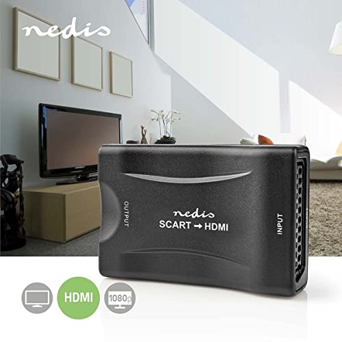 NEDIS HDMI™ Converter, SCART to HDMI™, Converts Analogue SCART Output to Digital HDMI™ Input, Full HD 720p/1080p, USB Powered - Image 2