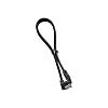 CableMod ModMesh Sleeved Right Angle SATA 3 Cable Black, 30cm