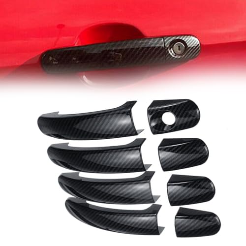 Garniture poignée de porte extérieure pour Ford Focus Mk2 2005-2011 protection abs 8 pièces