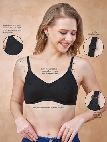 Image of Cotton Nursing Bra | Non-Padded | Full Coverage