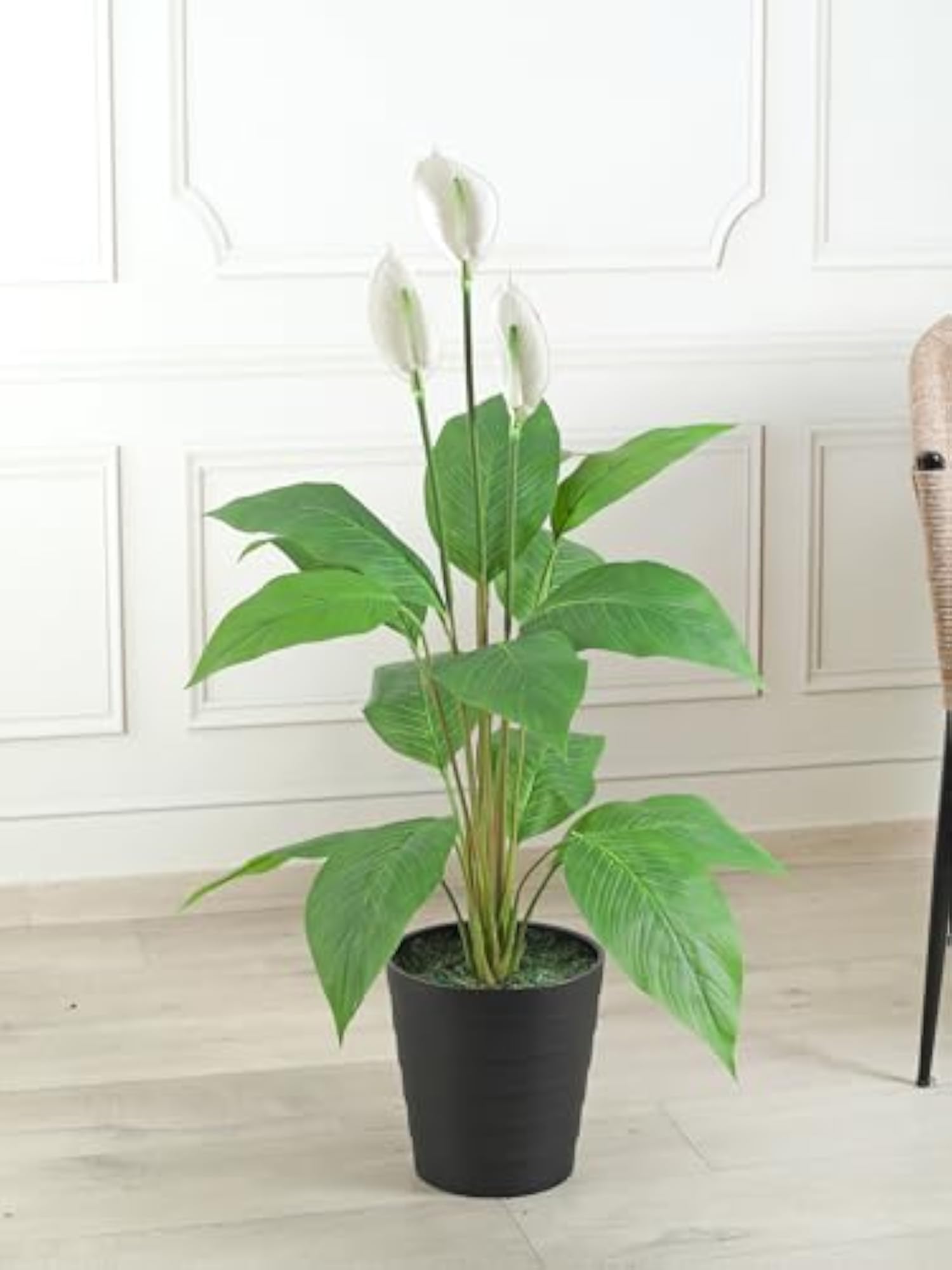 Artificial Peace Lily Plant for Home Decor, 95 cm Tall