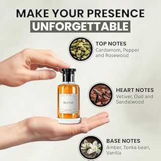 Klone Barked Oud Eau de Parfum Scents (50ml) - Long Lasting Cologne for Men & women Inspired by Oud Wood - Skin Friendly Perfume with Notes of Sandalwood, rosewood & Vanilla - Paraben Free