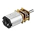 uxcell Micro Speed Reduction Motor DC 3V 15RPM with Full Metal Gearbox 0.15A Electric Gear Box Motor with 2 Terminals for DIY RC