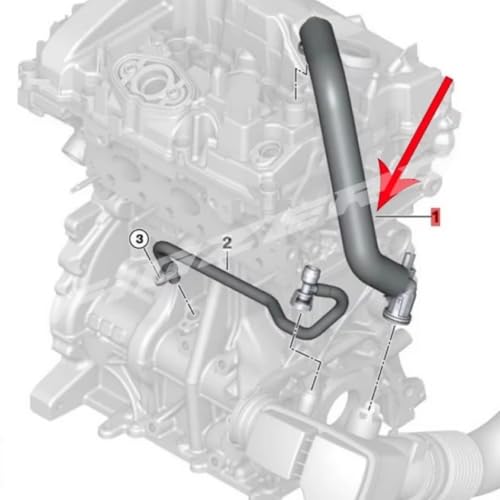 Manguera de cárter calefactada 11157623745 para BMW Serie 1 y 3 2