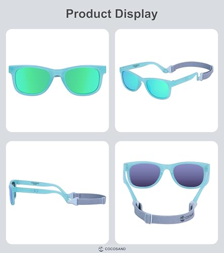 Image of COCOSAND Flexible Polarized Baby Sunglasses with Strap