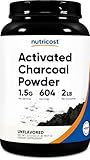 Nutricost Activated Charcoal Powder 2lbs - Food Grade Powder, Toothpaste, Facemask, Odor Control, Vegetarian, Gluten Free, Non-GMO
