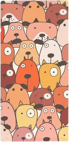 フェイスタオル ブラッドハウンド 犬柄 動物柄 可愛い タオル 35X73cm 長め 大判 ハンドタオル サンゴフリース生地 耐久性 ふわふわ ソフト 柔らか肌触り 肌に優しい やわらか 軽い 薄手 乾きやすい 抗菌防臭 家庭用、温泉、砂浜、スポーツなどに