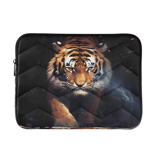 Funda para laptop negra Wild Tiger para 13-14 pulgadas