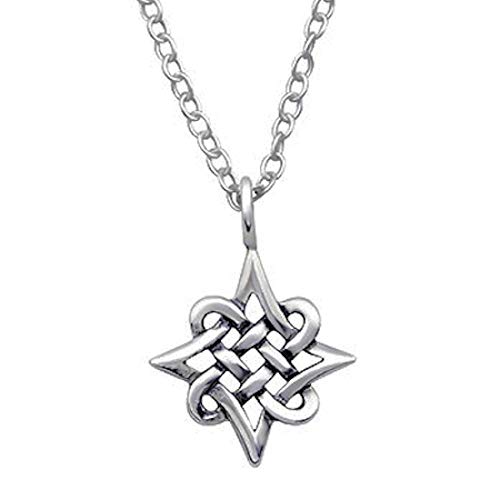 So Chic Joyas© collar cadena nudo Celta estrella polar plata 925