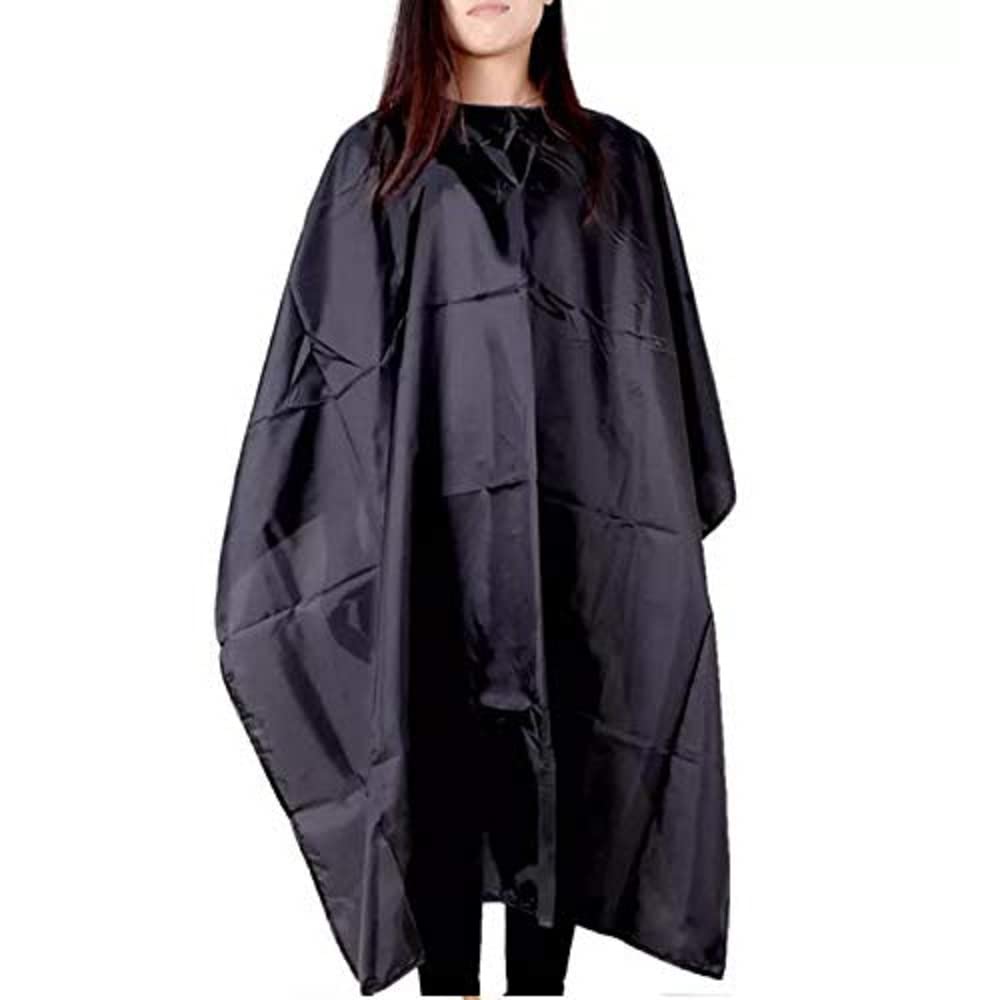 Boolavard Black Hair Cut Hairdressing Salon Cape Professional Waterproof Nylon Hairdressers Barbers Cape Gown,