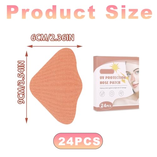 24er Set Nasensonnenschutz, Sonnen Nasenpflaster, UV Nasenschutz Outdoor,Nose Strips,Nasenpflaster Outdoor, SonnenschutzNasenpflaster,UV NasenschutzSonne für Männer Frauen Sport BräunungOutdoor