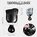 EKUWU Car Detailing Brush, Deep Crevice Cleaning Soft Bristle Cleaning Brush, Curved Bristles Auto Removal Dust Collectors, Car Interior Dust Tool for Dashboard, Leather, Door Panels, 2 PCS (Black)