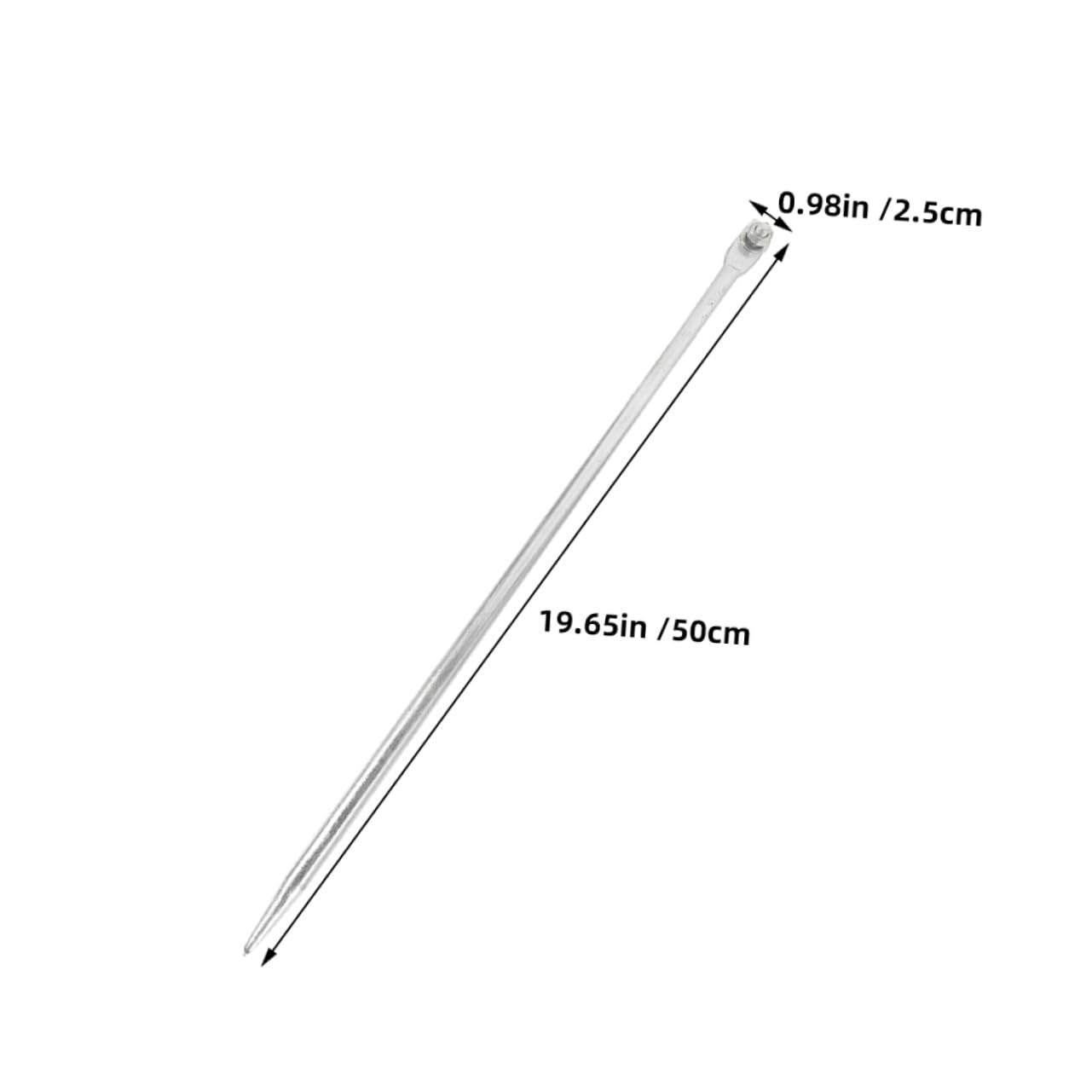 Erdungsstäbe 3 Stück 50cm Lang aus Verzinktem Metall für Elektrische Zäune und Notstromaggregate im Privaten und Industriellen Einsatz