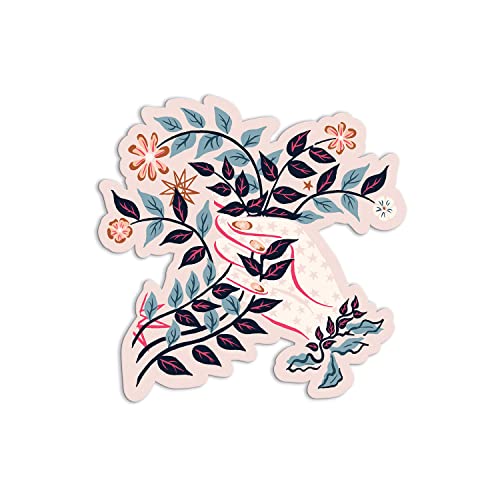 Image of Liberty Ianthe Hand Shaped Notecard Set from Galison - 12 Die-Cut Notecards and Envelopes with 4 Unique Floral Designs (3 of Each), Envelopes Printed with Floral Interiors, Makes a Wonderful Gift