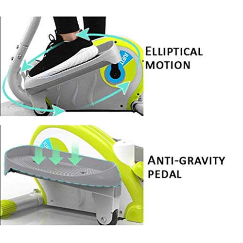 Image of Elliptical Twist Swing Stepper with Armrests with Adjustable Resistance for Cardio Workout & Strength Training with LED