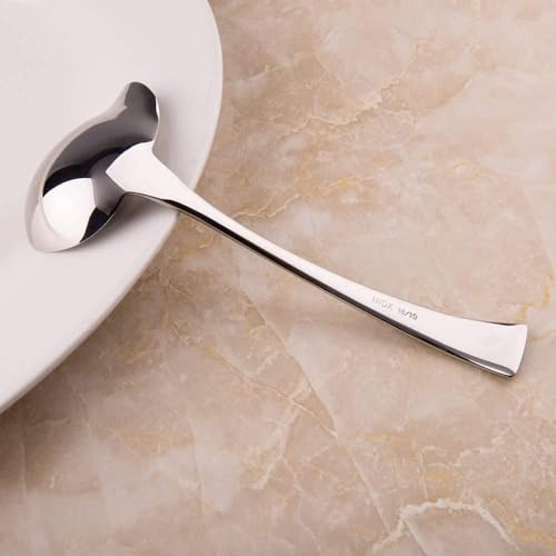 IMEEA Small Sauce Ladle with Pouring Spout 18/10 Stainless Steel Sauce Drizzle Spoon, 7inch - Thumbnail 7
