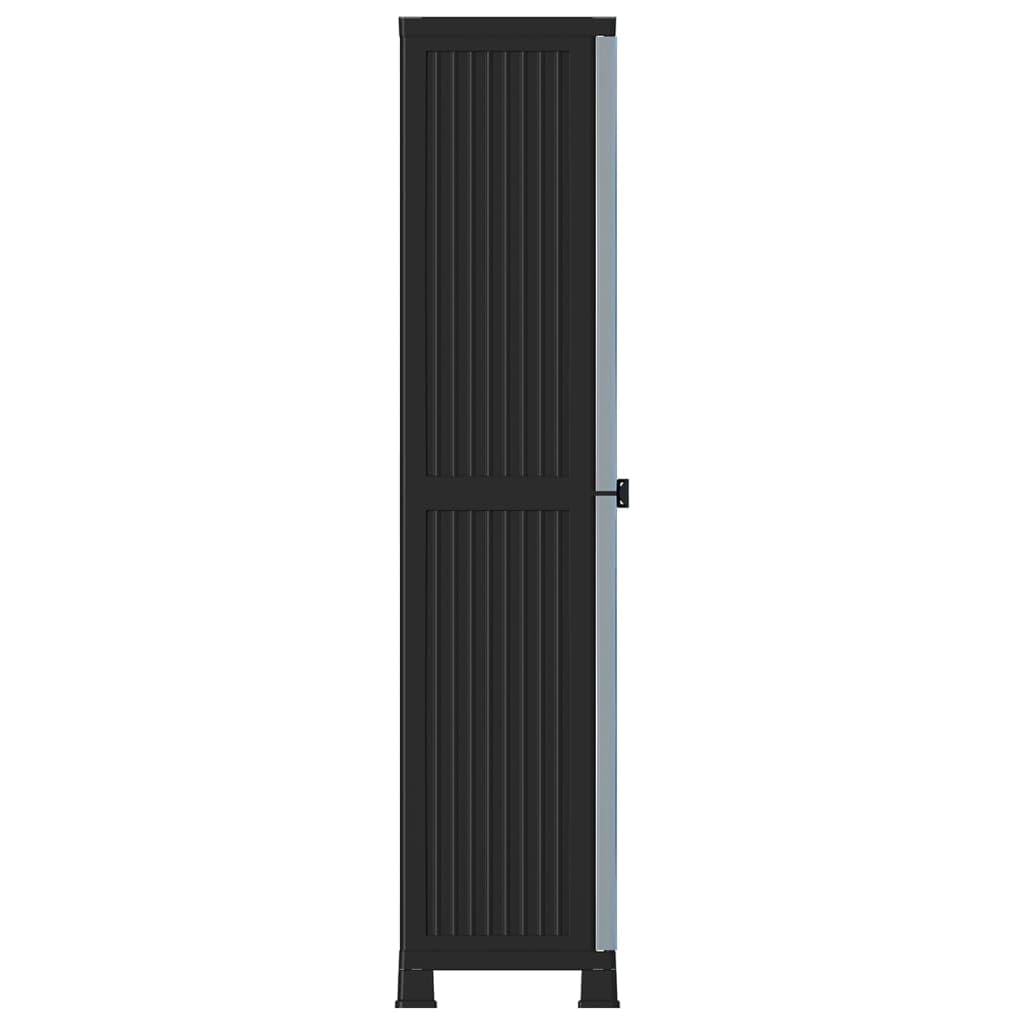 Armadio in plastica, 68 x 39 x 171,5 cm, per casa, ufficio, garage, magazzino, con ampio spazio di archiviazione, design compatto, facile da pulire, pratico e salvaspazio