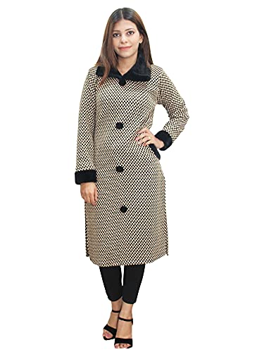 Image of Matelco Women's Wool Straight Kurti for Winters (Ad04Caz45 Black Parent).