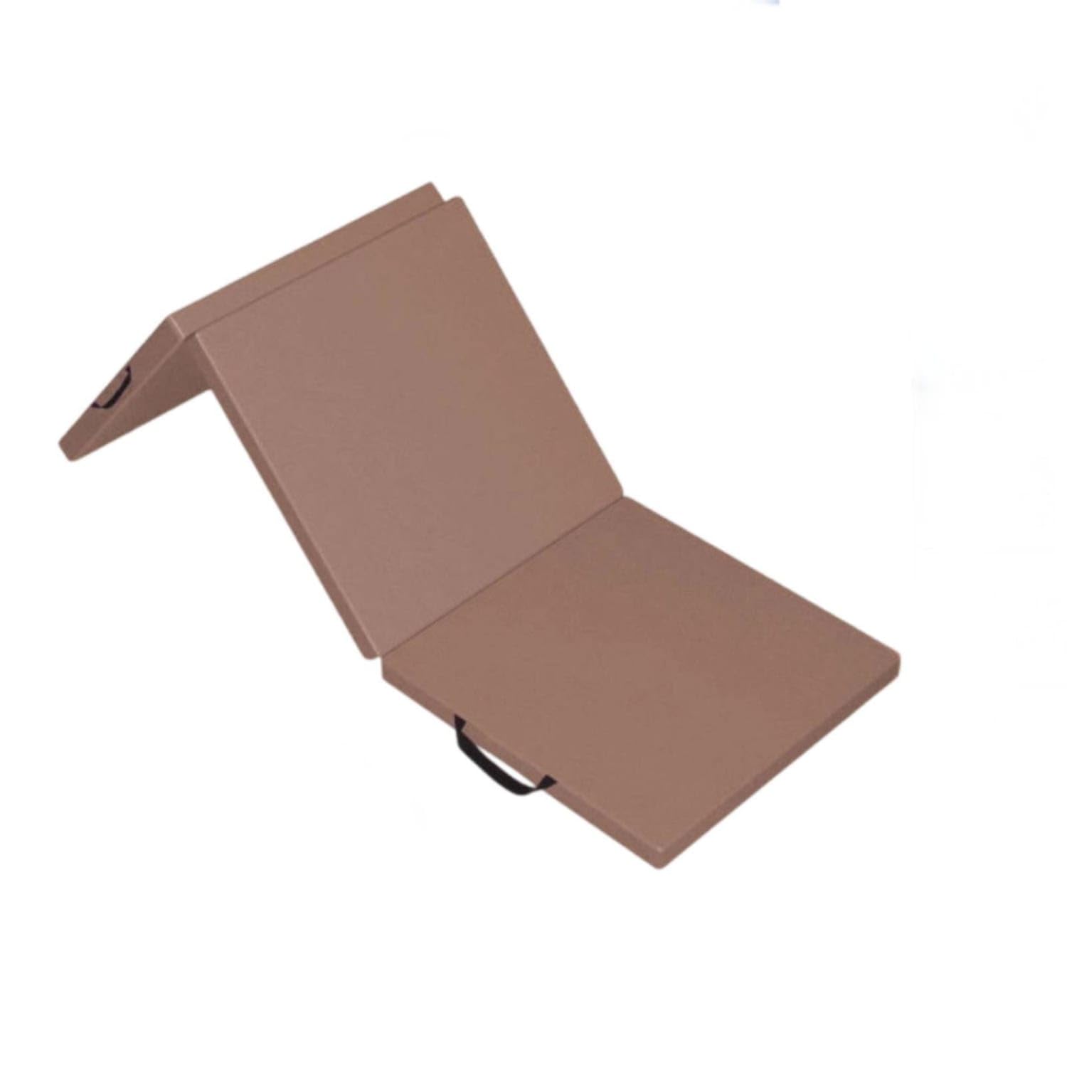 Foldable Design Tri-Fold Exercise Mat Long-Lasting Faux Leather Cover Folding Gymnastics Mat Carrying Handles Sit-up Cushion Waterproof for Students, Kids, Beginners, Coffee, 180 * 60 * 5cm-picture-24