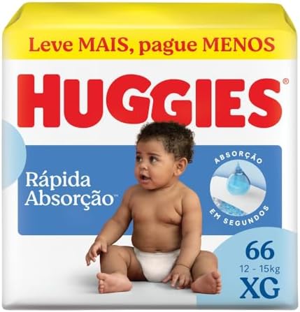 Huggies Fralda Tripla Proteção XG 66 Un