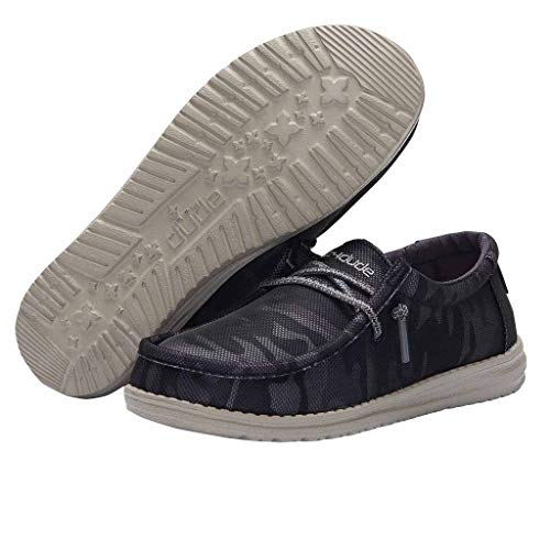 Image of HEYDUDE Boy's Wally Youth Multiple Colors | Boy's Shoes | Boy's Lace Up Loafers | Comfortable & Light-Weight