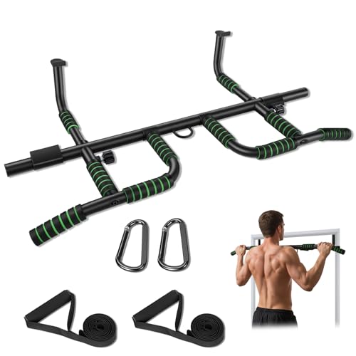 RDTOK Klimmzugstange Türrahmen Ohne Schrauben, Pull Up Bar Door Frame mit 10 Griffpositionen für Vielseitiges Training, Ideal für Zuhause und Home Gym