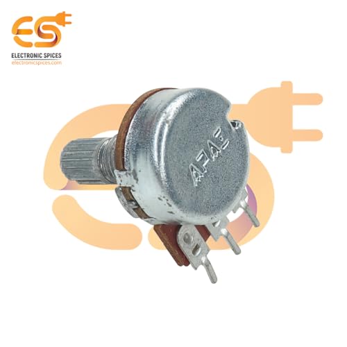 Image of Electronic Spices 47k 3Pin Round Shaft Rotary Potentiometer Volume Pot 47K with Knob for Multiple Applications (Pack of 4)