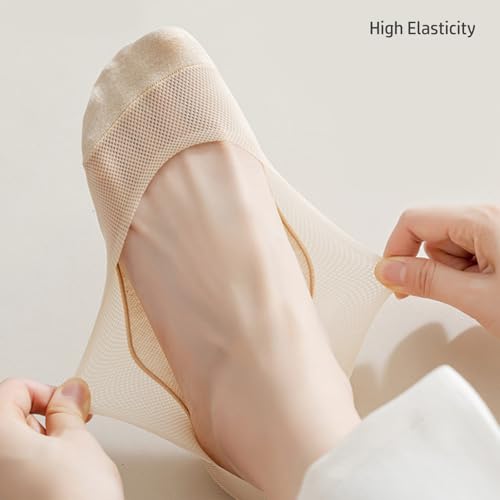 Women's Summer Ice Silk No Show Socks Low Cut Super Light Mesh Invisible Liner Socks Assorted Colors 7-Pack4