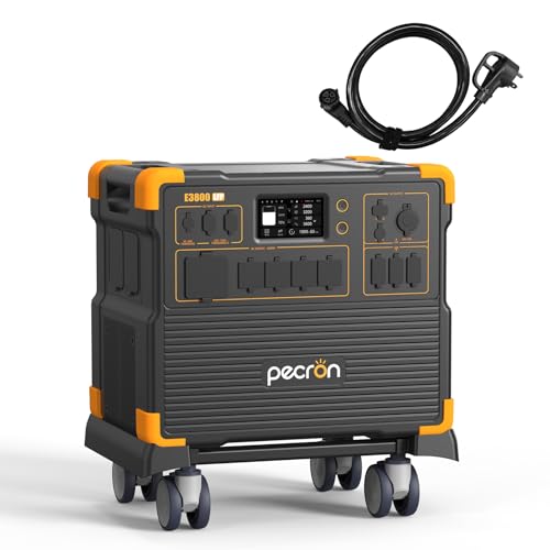 PECRON Portable Power Station E3800 LFP with 30A AC Cable,