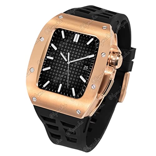Bracelet en Caoutchouc et Lunette Métal pour modifier votre Apple Watch 8 sportive