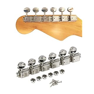 WeBert Guitar String Tuning Pegs Nickel Split Shaft Guitar Tuning Keys Pegs Guitar Tuners Mécaniques 6R for Guitare électrique St Tuner – Image 7