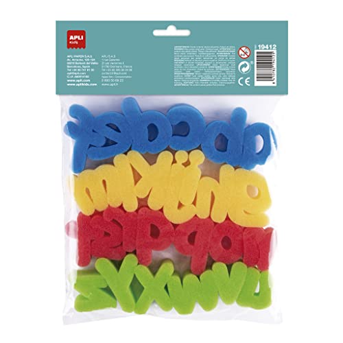 APLI Kids 19412 Sponge Stamps for Painting The 26 Letters of The Lowercase Alphabet, 45mm - Image 2