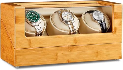 Remontoir montre automatique bois boîte cadeau pour homme LWX