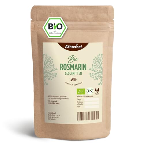Bio-Rosmarin getrocknet geschnitten (250g) Rosmarin-Tee vom-Achterhof Bio-Gewürze Rosemary Cut Organic