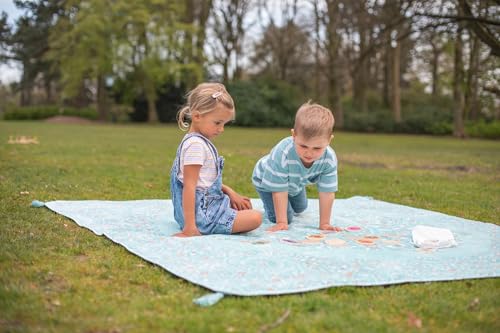 Eichhorn - Outdoor Bewegungsspiel, animiert Kinder zum Bewegen, Turnen und Auslassen, 20 Spielscheiben mit Motiven, inkl. Stoffbeutel zur Aufbewahrung, aus Lindensperrholz, ab 3 Jahren