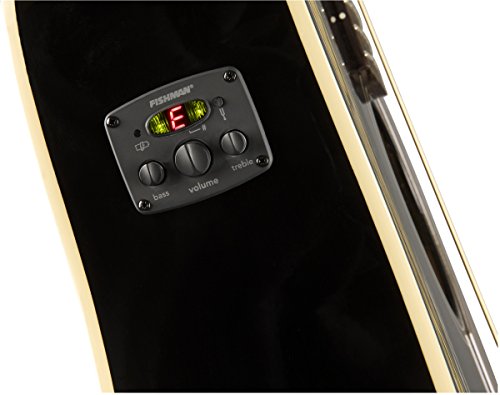 Fender Redondo Player Acoustic Guitar, Jetty Black, Walnut Fingerboard #TOP7