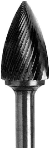Tree Shape Single Cut T/C Burr (5/8" Dia, 1" L Cut, 2-1/2"L Shank)