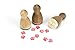 Produktbild Stemplino® Ministempel - Motiv: Pfoten - 12mm Durchmesser - Holzstempel Kinder Stempel Bullet Journal Stempel mit Pfoten Motiv spuren Stempel