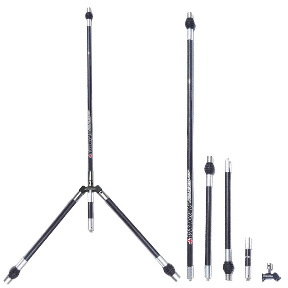 wolfman Tir à l'arc Set Stabilisateur de Barre D'équilibre Set de Tige D'équilibre D'amortisseur en Carbone Pur 3K Tige de Stabilisateur d'arc pour Arc Classique de Compétition Arc à Poulies