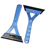 雪かき 車 除雪 スコップ 滑り止めハンドル アイス スクレーパー スノーブラシ 多機能 角度調整 省力 ガラス 水切り ドライワイパー 車用 霜取り 除雪ブラシ 雪おろし スノースコップ 氷 雪 除去 雪対策 PU素材 擦り傷防止 小型 収納 省スペース ブルー