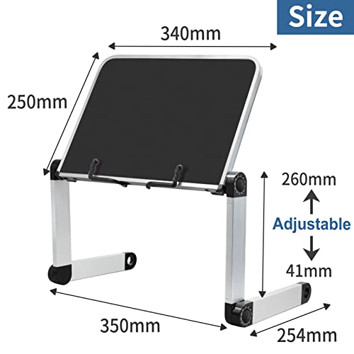Adjustable Book Stand, Height and Angle Adjustable Ergonomic Book Holder with Page Paper Clips for Big Heavy Textbooks Music Books Tablet Cook Recipe Durable Lightweight Aluminum Book Holder steampunk buy now online