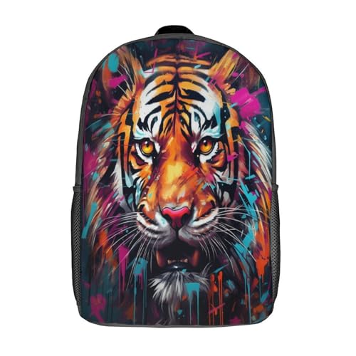 Sac à dos pour enfant tigre 3D souple grand format de voyage