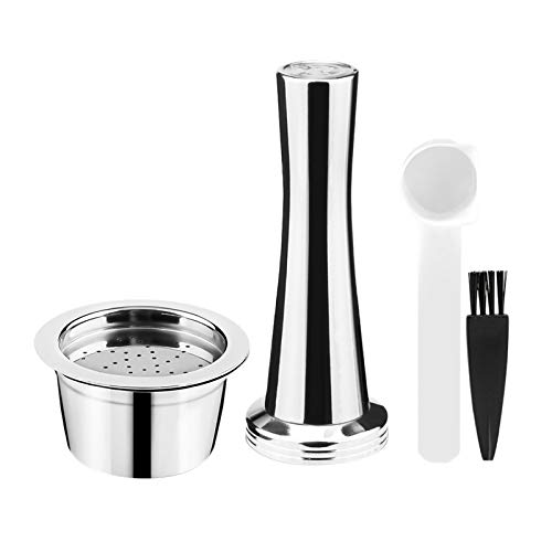 #N/A Reusable Stainless Steel Capsules, Refillable Pod...