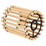 Abat-jour tambour : abat-jour en bambou peut rehausser charme pièce, ajoute un charme et une élégance uniques à n'importe quel espace, abat-jour pour plafonniers