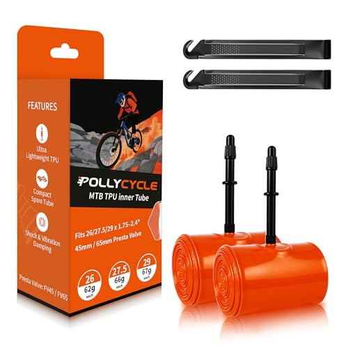 Chambre à air VTT en TPU pour pneus larges 26/27.5/29 pouces idéale pour enduro et rando