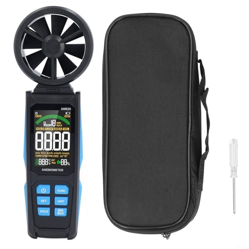 Anémomètre numérique portable avec écran LCD rétroéclairé AM620 - 2