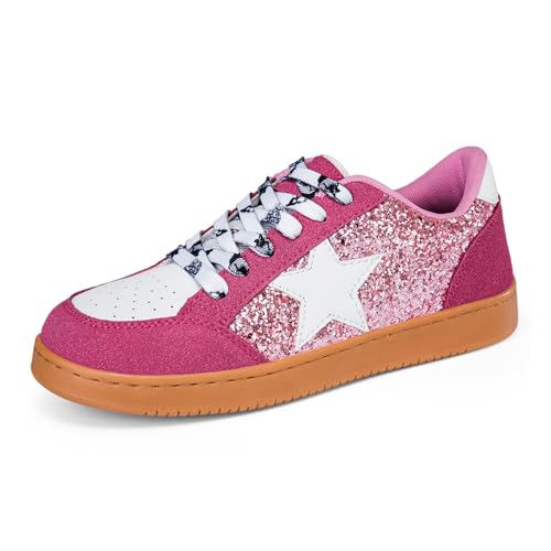 Glitter Wedding Walking Casual Non Slip Retro Leather Shoes,