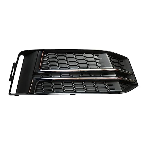 SETIFQ(小さな店) アウディ A4 B9 2017 2018 2019 フロントバンパーランプ下のフォグランプシェードの自動グリッドフォグランプフレーム 8W0807681F 8W0807682F